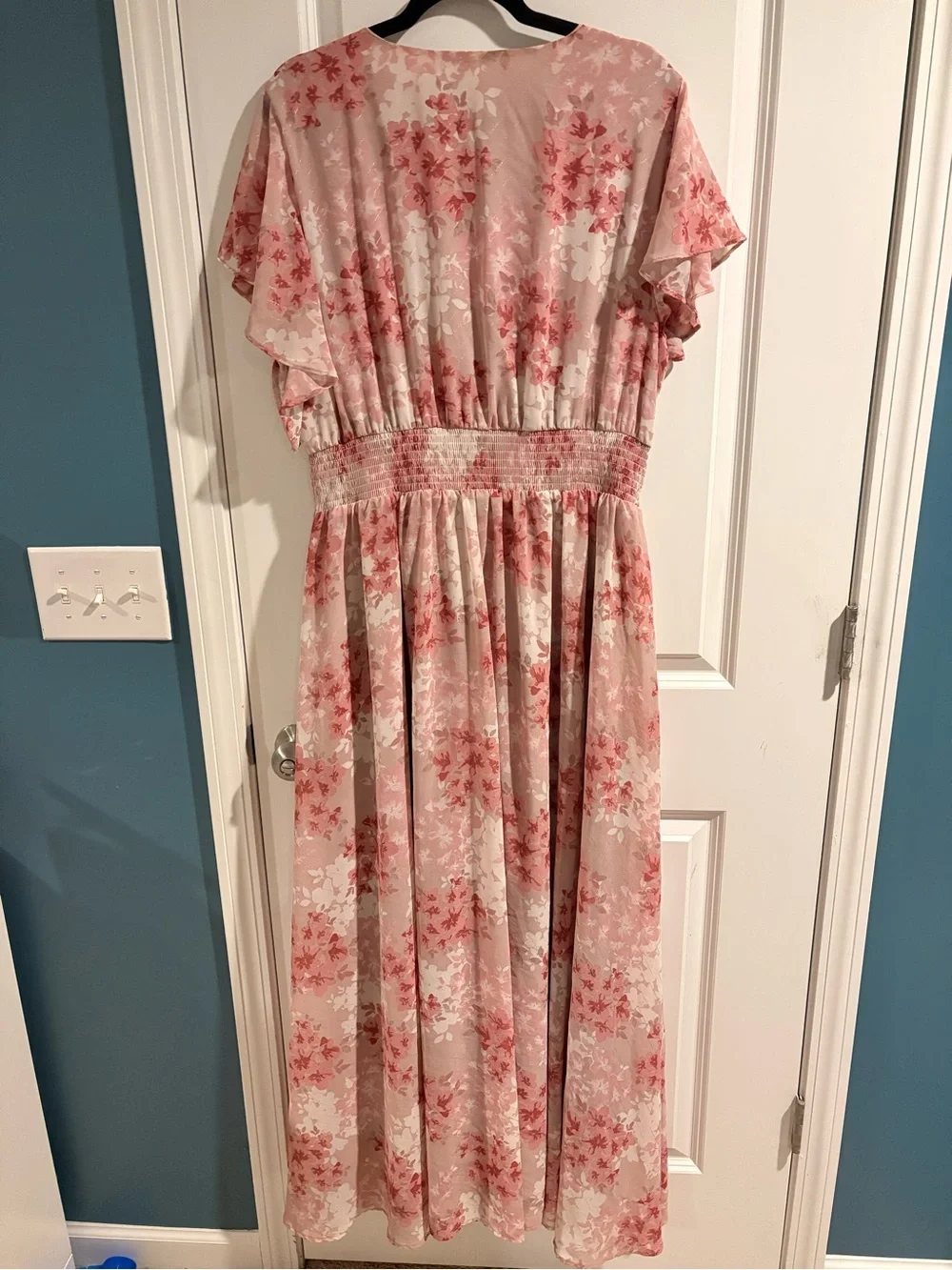 Baltic Born Lynlee Metallic Maxi Dress | Pink Multi Floral | 2XL | EUC - Picture 5 of 6